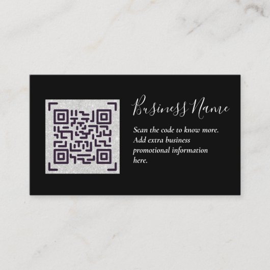 Maak eigen QR-code visitekaartje - Veel kleuren Informatiekaartje (Voorkant)