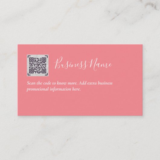 Maak eigen QR-code visitekaartje - Veel kleuren Informatiekaartje (Voorkant)