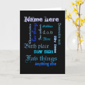 Maak eigen word cloud kaart met sjabloon - BLU/BLK (Gele Bloem)