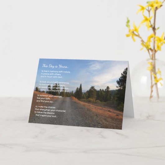 Maak elk moment bijzonder...religieus kaart (Gele Bloem)