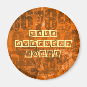 Maak Elke Aantal van de Dag met de Oude Aantallen  Magneet