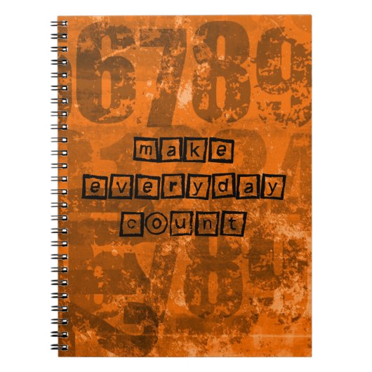 Maak Elke Aantal van de Dag met de Oude Aantallen  Notitieboek (Voorkant)