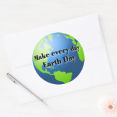 Maak elke dag Earth Day stickers (Envelop)