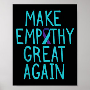 Maak empathie groot zelfmoordbewustzijn geestelijk poster