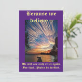 Maak en/of verkoop je eigen Sympathy Card Aankondiging (Staand voorkant)