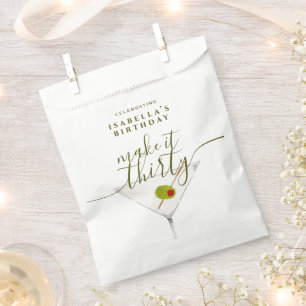 Maak er dertig Martini White 30e verjaardagsfeest Bedankzakje