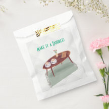 Maak er een Double-Twins Coffee-thema-Baby shower