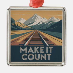 Maak Er Het Beste Van Metalen Ornament