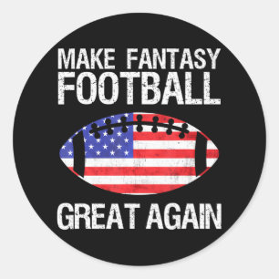 Maak Fantasy Football weer geweldig Ronde Sticker