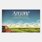 "Maak fouten" Inspirerend quote Rechthoekige Sticker (Voorkant)