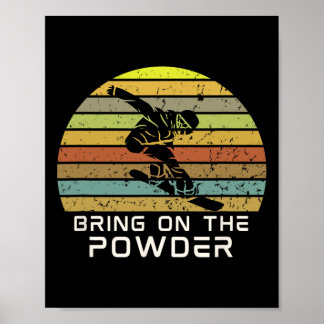 Maak gebruik van de power snowboard poster