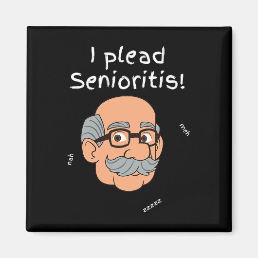 Maak gebruik van Senioristis. Oude Senior Man Vrou Magneet (Voorkant)