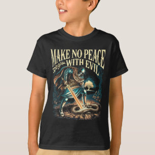 Maak Geen Vrede Met Kwaad Aartsengel Michael Jezus T-shirt