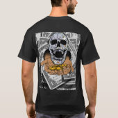 Maak geld niet aan vrienden t-shirt (Achterkant)