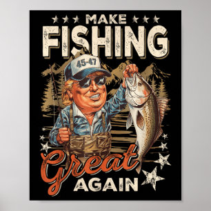 Maak Gevist weer geweldig USA Flag Grappig Poster