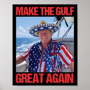 Maak Golf Groot Opnieuw Amerika's Golf Mexico Trum Poster