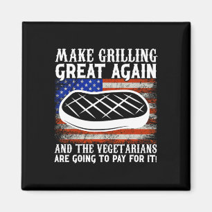 Maak Grillen Groot Opnieuw Usa Trump Bbq Rbecue Sm Magneet