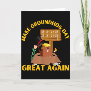 Maak Groundhog Day weer geweldig Funny Ground Hog Kaart