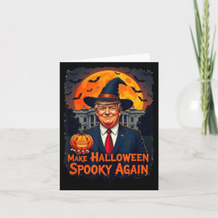 Maak Halloween Spooky Again Grappig Trump Hallowee Kaart