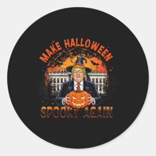 Maak Halloween Spooky Again Grappig Trump Hallowee Ronde Sticker