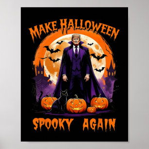 Maak Halloween weer eng komisch Trump Halloween Poster