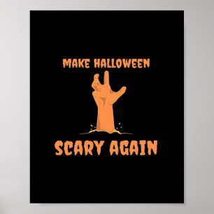 Maak Halloween weer eng Zombie Classic Trumpkin Poster