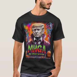 MAAK HALLOWEEN WEER GEWELDIG | DONKERE MAGA T-SHIRT