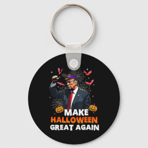 Maak Halloween weer geweldig Grappige Trump Spooky Sleutelhanger