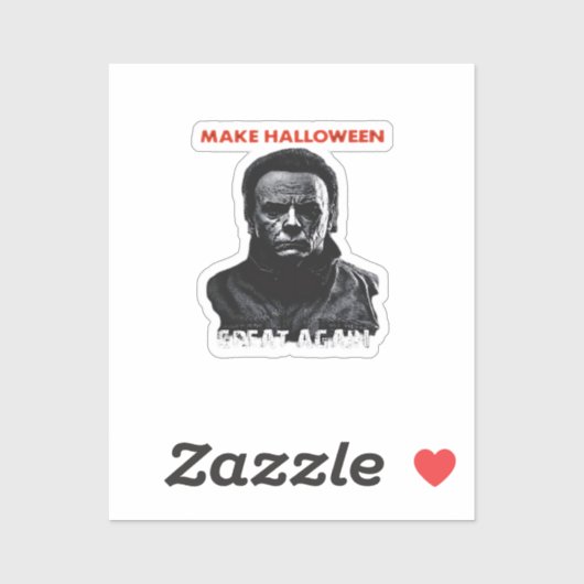 Maak Halloween weer geweldig - Scary Horror Hallow Sticker (Vel)
