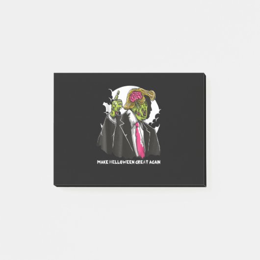 Maak Halloween weer geweldig Trump zombie Hallowen Post-it® Notes (Voorkant)