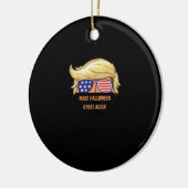 Maak Halloween weer geweldig - Trumpkin Design Keramisch Ornament (Links)