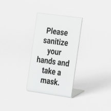 maak handen en neem een masker