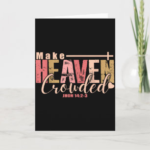 Maak Hemel Gevolgd Kruis - Minimalistische Christe Kaart
