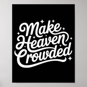 Maak Hemel Gevolkt Christelijk Geloof Bijbel Kerk Poster