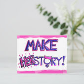 Maak HERstory Briefkaart (Staand voorkant)
