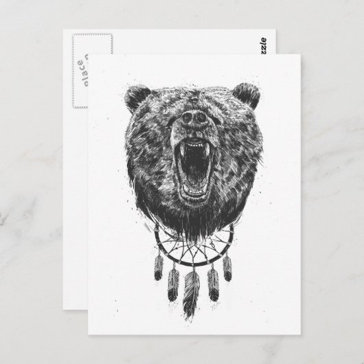 Maak het beer niet wakker briefkaart (Voorkant / Achterkant)