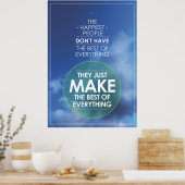 Maak het beste van alles wat ik citeer poster (Keuken)