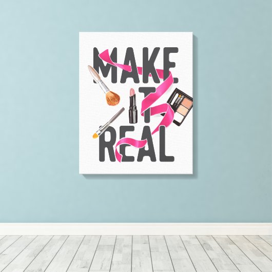 Maak het echt canvas afdruk (Insitu (Houten vloer))