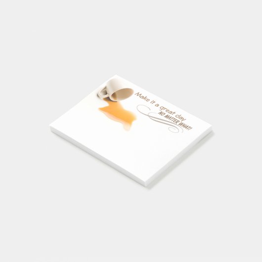 Maak het een geweldige dag, wat netjes post-it® notes (Schuin)