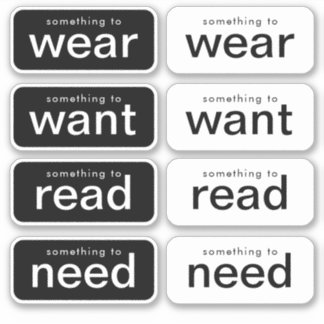 Maak het eenvoudig voor het cadeau met eenvoud sticker