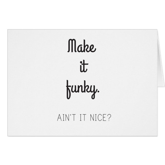 Maak het Funky (Voorkant Horizontaal)