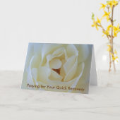 Maak het goed Kaart, White Rose Kaart (Gele Bloem)