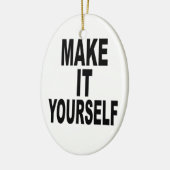 Maak het je eigen ovaal keramisch ornament (Links)