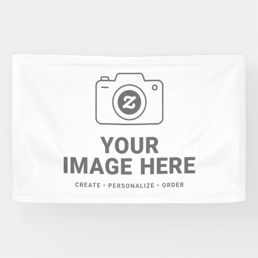 Maak het jouw aangepaste foto spandoek (Horizontaal)