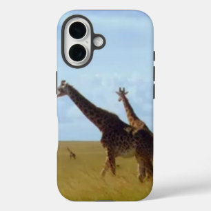 Maak het Keniaanse Afrikaanse Safari Giraffen iPhone 16 Hoesje