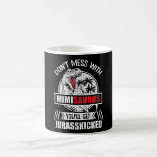 Maak het niet stuk met Mimi Saurus Dinosaur Famili Koffiemok
