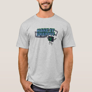 Maak het pittige quote retro cartoon T-Shirt