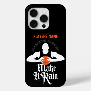 Maak het Regen (Basketball) Hoesje-Mate iPhone Cas 15 Pro Case