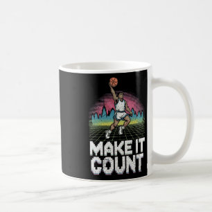 Maak het tellen in 80-jaren stijl skelet dunk illu koffiemok