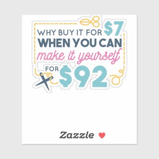 Maak het uw eigen Citaat Typografie Sticker (Vel)